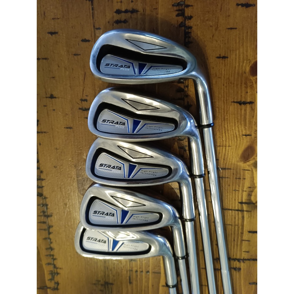 Strata Plus Right Hand Iron Set 6-PW 5 Clubs Steel Shaft High Flight Technology